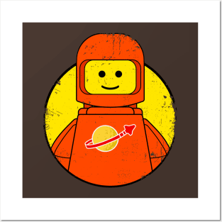 Lego Orange Classic Space Posters and Art